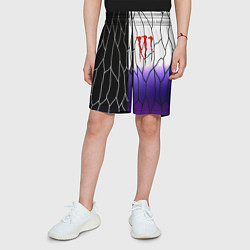 Шорты детские Monster energy steel, цвет: 3D-принт — фото 2