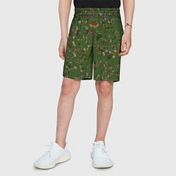 Шорты детские Земли Оплота - Герои 3, цвет: 3D-принт — фото 2
