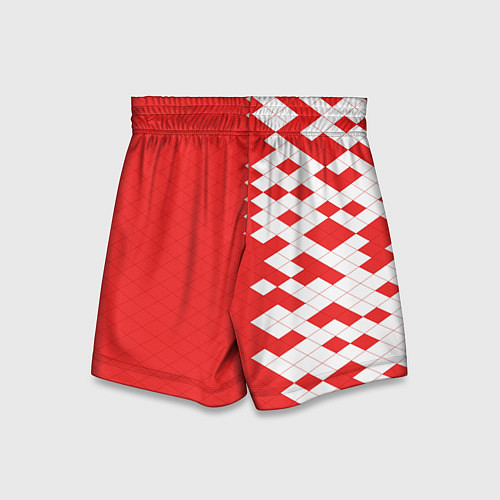 Детские шорты ФК Спартак Москва текстура / 3D-принт – фото 2