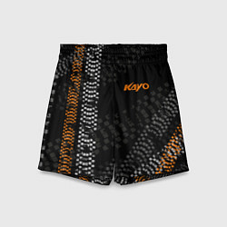 Шорты детские Kayo следы шин, цвет: 3D-принт
