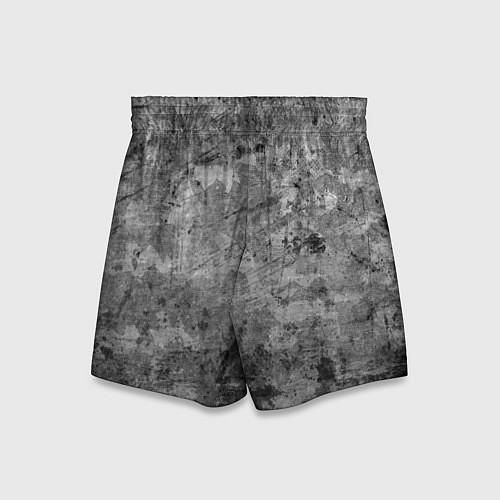 Детские шорты Абстракция - black scratches on gray background / 3D-принт – фото 2