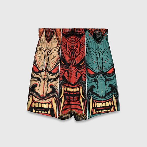 Детские шорты Demons Oni - neuroart / 3D-принт – фото 2