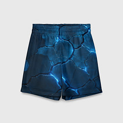 Шорты детские Неоновые плиты с камуфляжем, цвет: 3D-принт