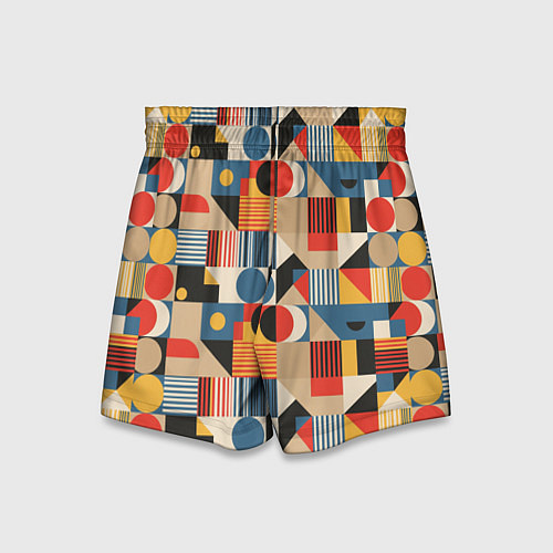 Детские шорты Ритмы Баухауса / 3D-принт – фото 2