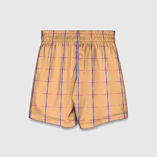 Детские шорты Color beige blue cross / 3D-принт – фото 2