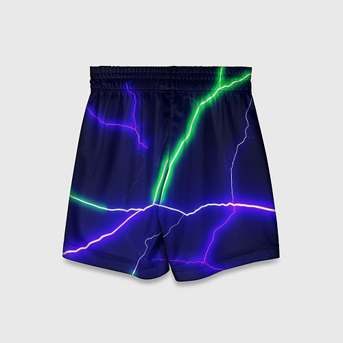 Детские шорты Multicolored lightning / 3D-принт – фото 2