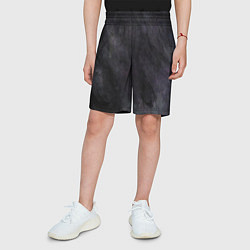 Шорты детские Абстракция - dark strokes of paint, цвет: 3D-принт — фото 2