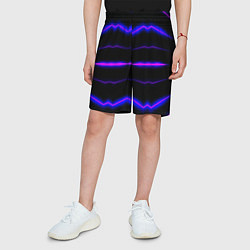 Шорты детские Color multicoloured neon stripes, цвет: 3D-принт — фото 2