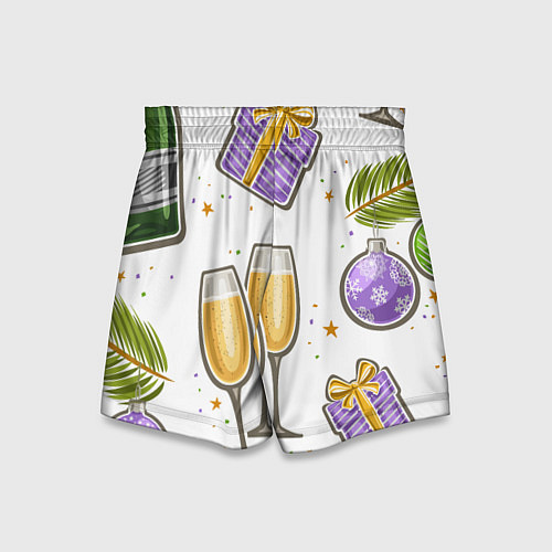 Детские шорты Новогодний вайб / 3D-принт – фото 2