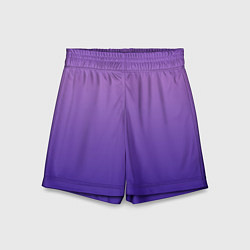 Шорты детские The color is purple, цвет: 3D-принт