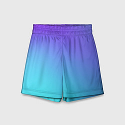 Шорты детские Color multi-colored gradient, цвет: 3D-принт