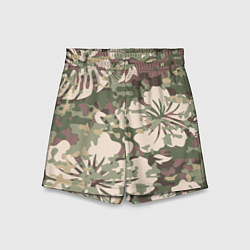 Шорты детские Камуфляж, цвет: 3D-принт