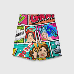Шорты детские POP ART, цвет: 3D-принт