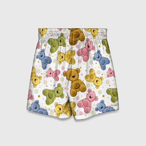 Детские шорты Любимые медвежата / 3D-принт – фото 2