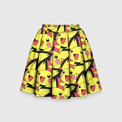 Юбка-солнце для девочки Pikachu цвета 3D-принт — фото 1