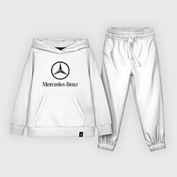 Костюм хлопковый детский Logo Mercedes-Benz, цвет: белый