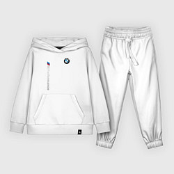 Костюм хлопковый детский BMW M PERFORMANCE БМВ, цвет: белый