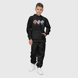 Костюм хлопковый детский Peace, love, fencing, цвет: черный — фото 2