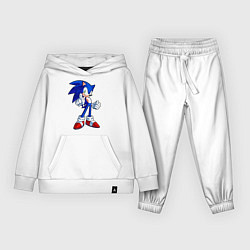 Костюм хлопковый детский SONIC, цвет: белый