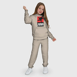 Костюм хлопковый детский Judo, цвет: миндальный — фото 2