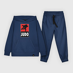 Костюм хлопковый детский Judo, цвет: тёмно-синий