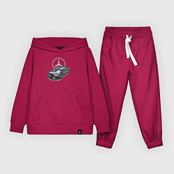 Костюм хлопковый детский Mercedes AMG motorsport, цвет: маджента