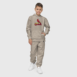 Костюм хлопковый детский St Louis Cardinals - baseball team, цвет: миндальный — фото 2