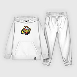 Костюм хлопковый детский Peoria Chiefs - baseball team, цвет: белый