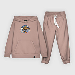 Костюм хлопковый детский Midland Rockhounds - baseball team, цвет: пыльно-розовый