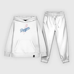 Костюм хлопковый детский Los Angeles Dodgers baseball, цвет: белый