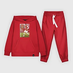 Костюм хлопковый детский Arsenal, Mesut Ozil, цвет: красный