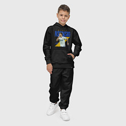 Костюм хлопковый детский Марко Асенсио, цвет: черный — фото 2