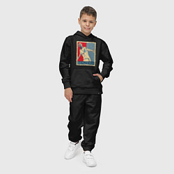 Костюм хлопковый детский Madrid - Benzema, цвет: черный — фото 2