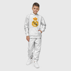 Костюм хлопковый детский Football - Real Madrid, цвет: белый — фото 2