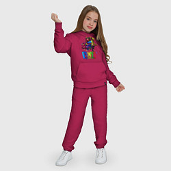 Костюм хлопковый детский POPPY PLAYTIME HAGGY WAGGY Mini Huggies, цвет: маджента — фото 2