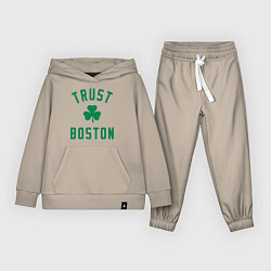 Костюм хлопковый детский Trust Boston, цвет: миндальный