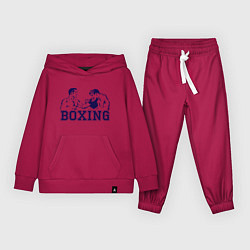 Костюм хлопковый детский Бокс Boxing is cool, цвет: маджента