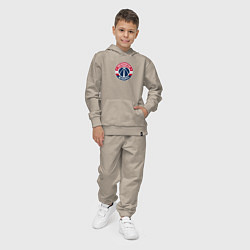 Костюм хлопковый детский Вашингтон Уизардс NBA, цвет: миндальный — фото 2