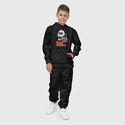 Костюм хлопковый детский Iron Maiden, Череп, цвет: черный — фото 2