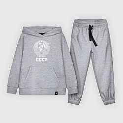 Костюм хлопковый детский Герб СССР, цвет: меланж