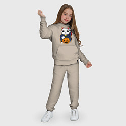 Костюм хлопковый детский Cat Halloween, цвет: миндальный — фото 2