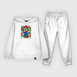 Костюм хлопковый детский Супер Марио, цвет: белый