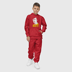 Костюм хлопковый детский Bruce Lee style, цвет: красный — фото 2