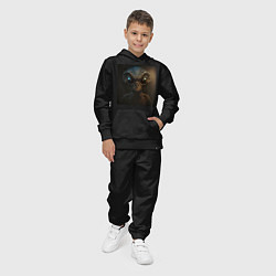 Костюм хлопковый детский Гость из космоса, цвет: черный — фото 2
