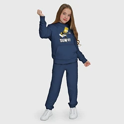 Костюм хлопковый детский Sum41 Барт Симпсон рокер, цвет: тёмно-синий — фото 2