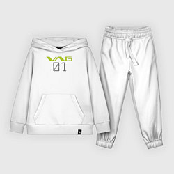 Костюм хлопковый детский VAG Evangelion style, цвет: белый