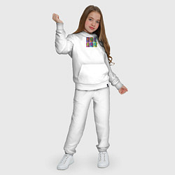 Костюм хлопковый детский Майкл Джордан в стиле Уорхола 2на3, цвет: белый — фото 2