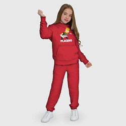 Костюм хлопковый детский Placebo Барт Симпсон рокер, цвет: красный — фото 2