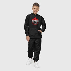 Костюм хлопковый детский Торонто Рэпторс, цвет: черный — фото 2
