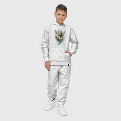 Костюм хлопковый детский Царевна-Лебедь ангел - нейросеть, цвет: белый — фото 2